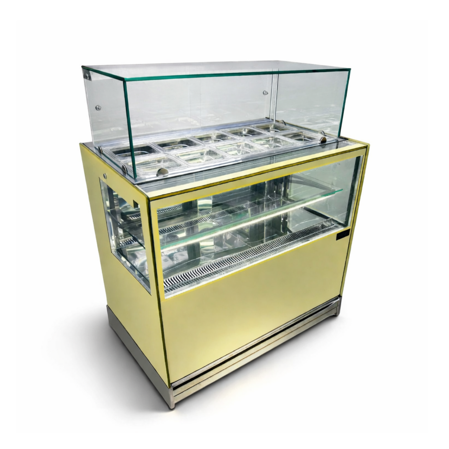 Vitrina Refrigerada + 8 Toppings Refrigerados