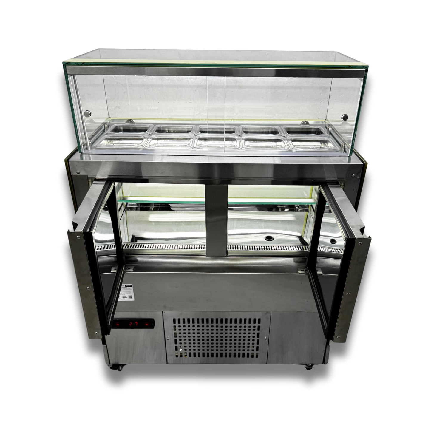 Vitrina Refrigerada + 8 Toppings Refrigerados