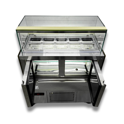 Vitrina Refrigerada + 8 Toppings Refrigerados