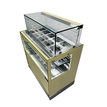 Vitrina Refrigerada + 8 Toppings Refrigerados