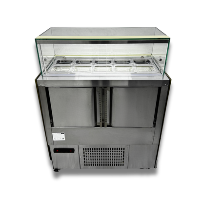 Vitrina Refrigerada + 8 Toppings Refrigerados