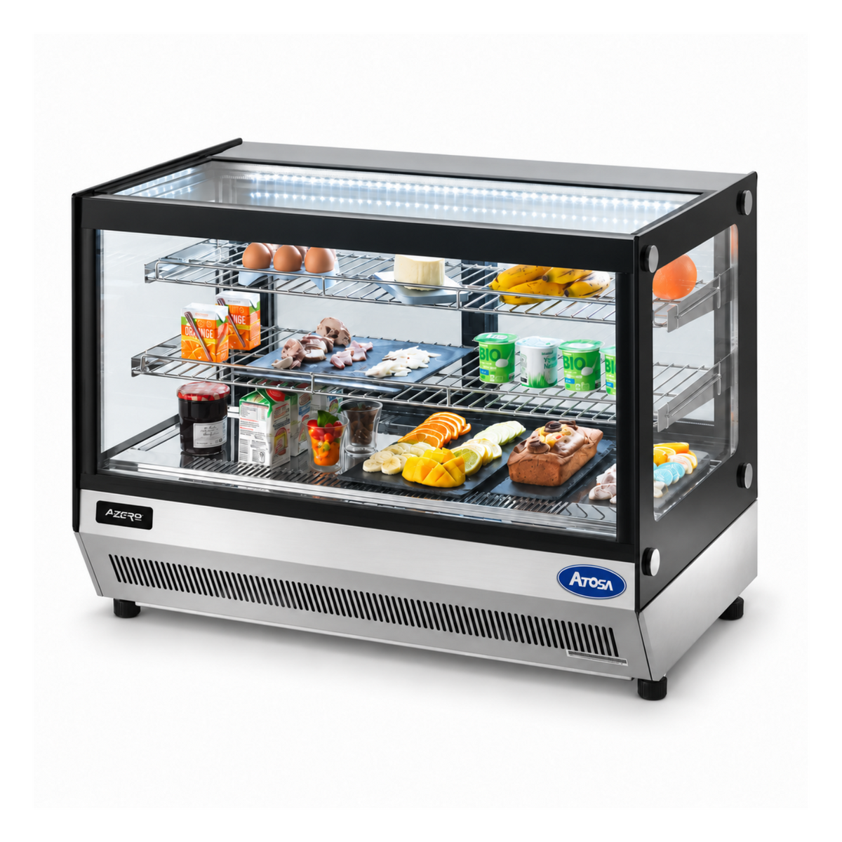 Vitrina Refrigerada Sobremostrador de 70 cm.