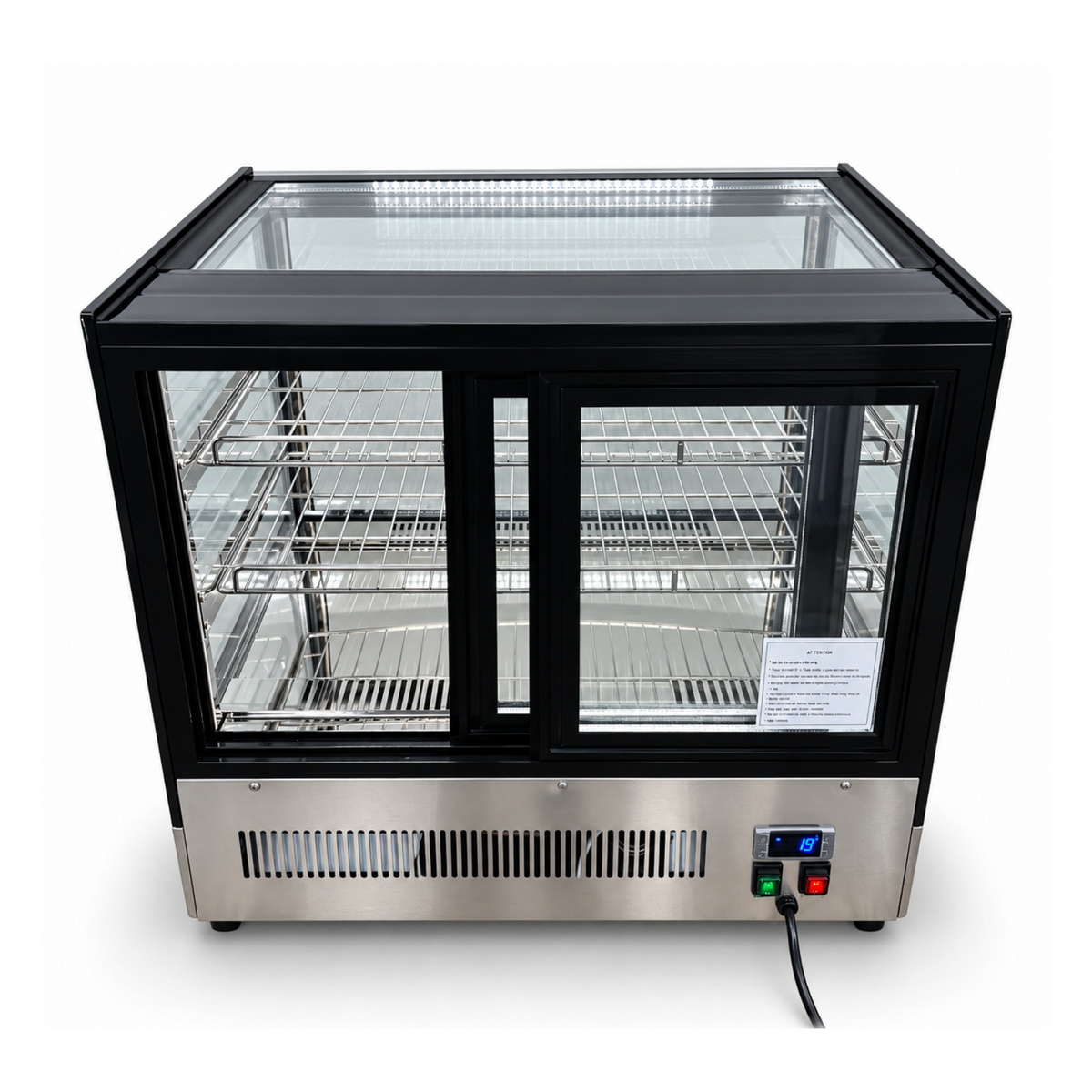 Vitrina Refrigerada Sobremostrador de 70 cm.