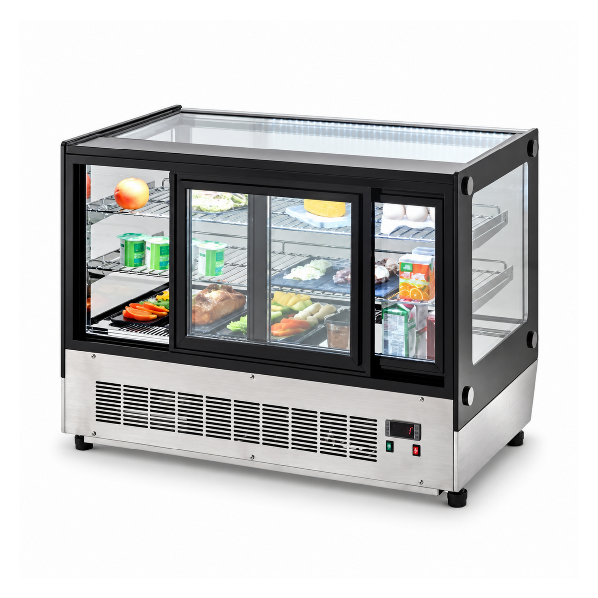 Vitrina Refrigerada Sobremostrador de 70 cm.
