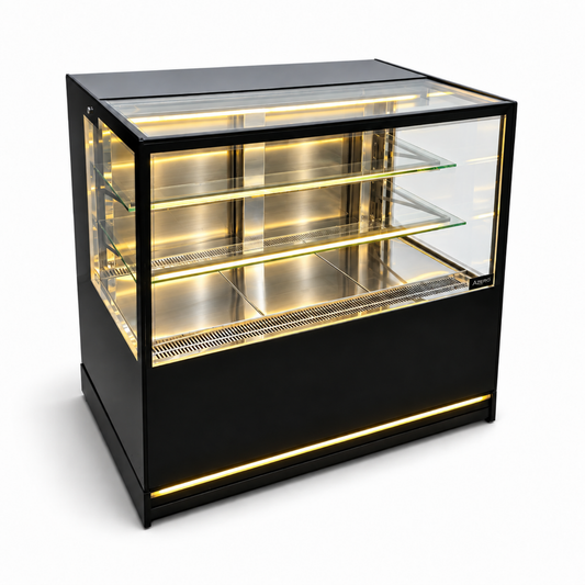 Vitrina Repostera Refrigerada 1.20 mts. EVOLUZIONE BLACK