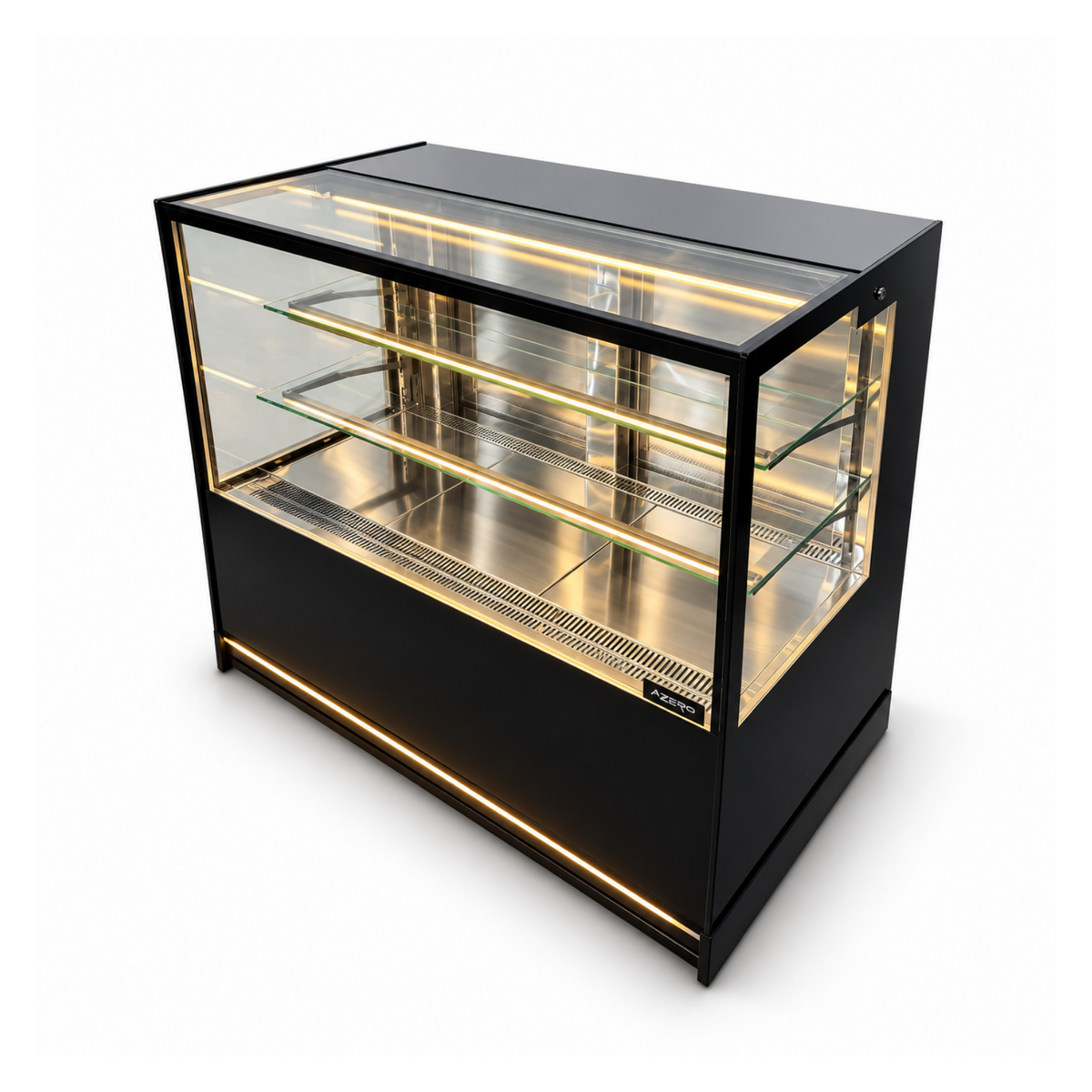 Vitrina Repostera Refrigerada 1.20 mts. EVOLUZIONE BLACK