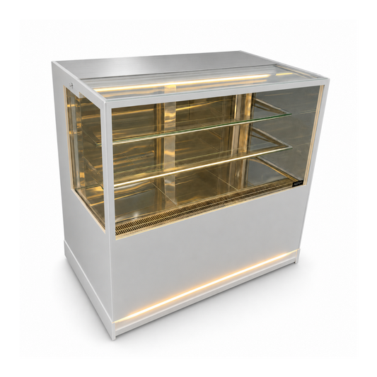 Vitrina Repostera Refrigerada 1.20 mts. EVOLUZIONE WHITE