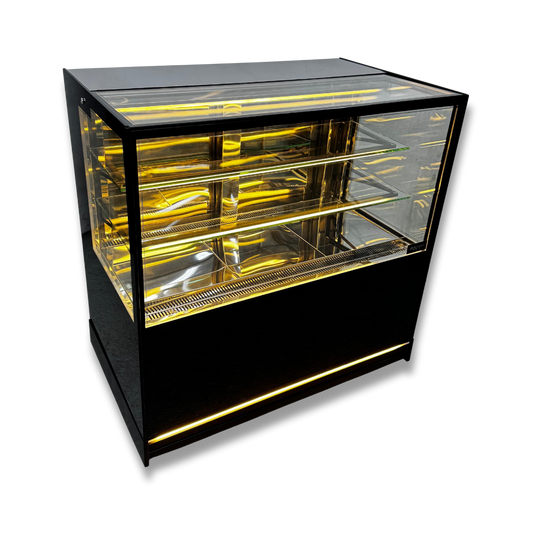 Vitrina Repostera Refrigerada 1.20 mts. EVOLUZIONE BLACK