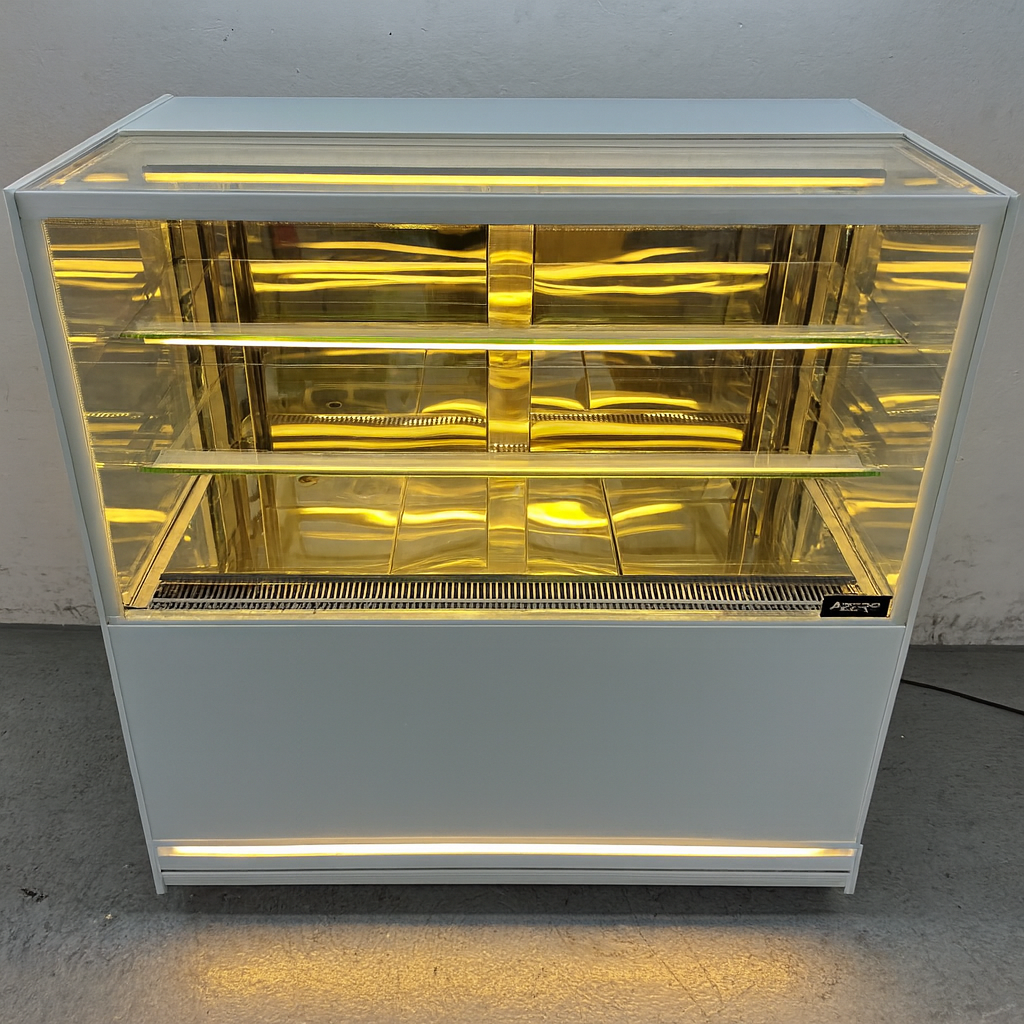 Vitrina Repostera Refrigerada 1.20 mts. EVOLUZIONE WHITE