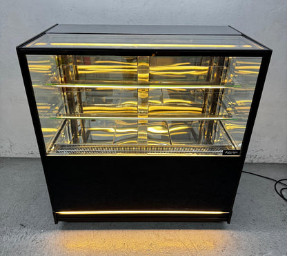 Vitrina Repostera Refrigerada 1.20 mts. EVOLUZIONE BLACK