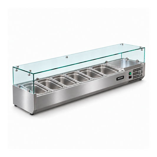 Vitrina sobremostrador 140 cm