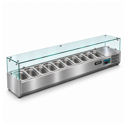 Vitrina sobremostrador 200 cm