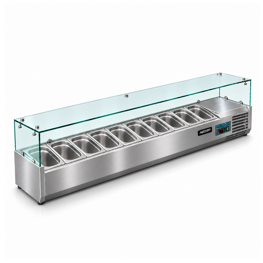 Vitrina sobremostrador 200 cm