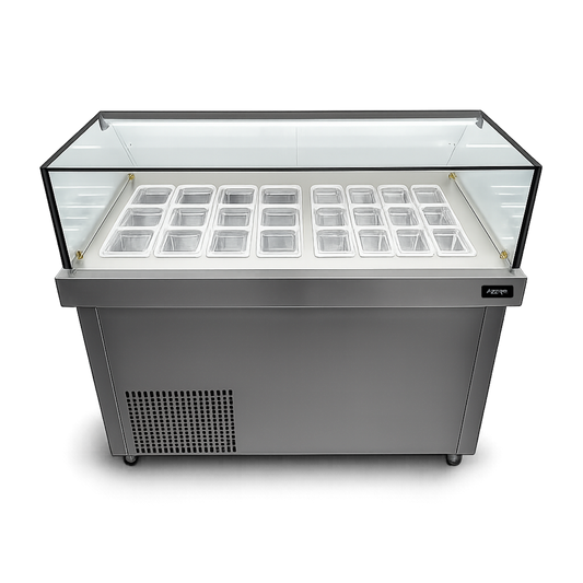 Vitrina Topinera 12 Refrigerados + 12 Neutros