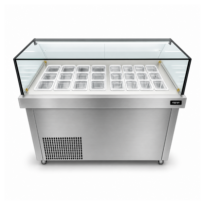 Vitrina Topinera 12 Refrigerados + 12 Neutros AZERO