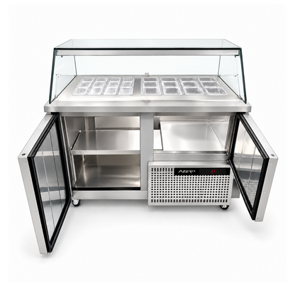 Vitrina Topinera 12 Refrigerados + 12 Neutros AZERO