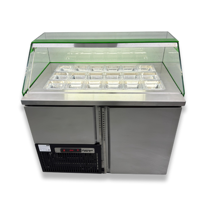 Vitrina Topinera 18 Refrigerados 1.20 mts. EVO