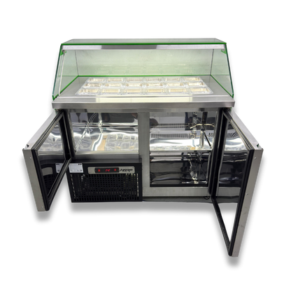 Vitrina Topinera 18 Refrigerados 1.20 mts. EVO