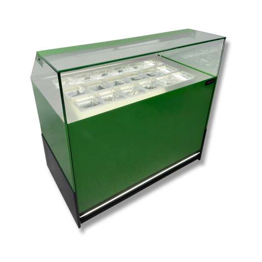 Vitrina Topinera 18 Refrigerados 1.20 mts. EVO