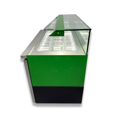 Vitrina Topinera 18 Refrigerados 1.20 mts. EVO