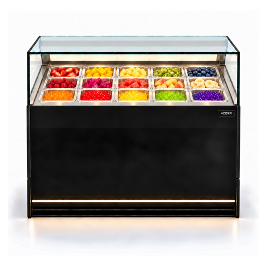 Vitrina Topinera 15 Refrigerados 1.00 mt EVO BLACK