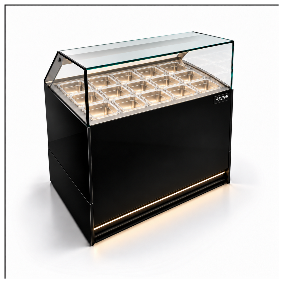 Vitrina Topinera 15 Refrigerados 1.00 mt EVO BLACK