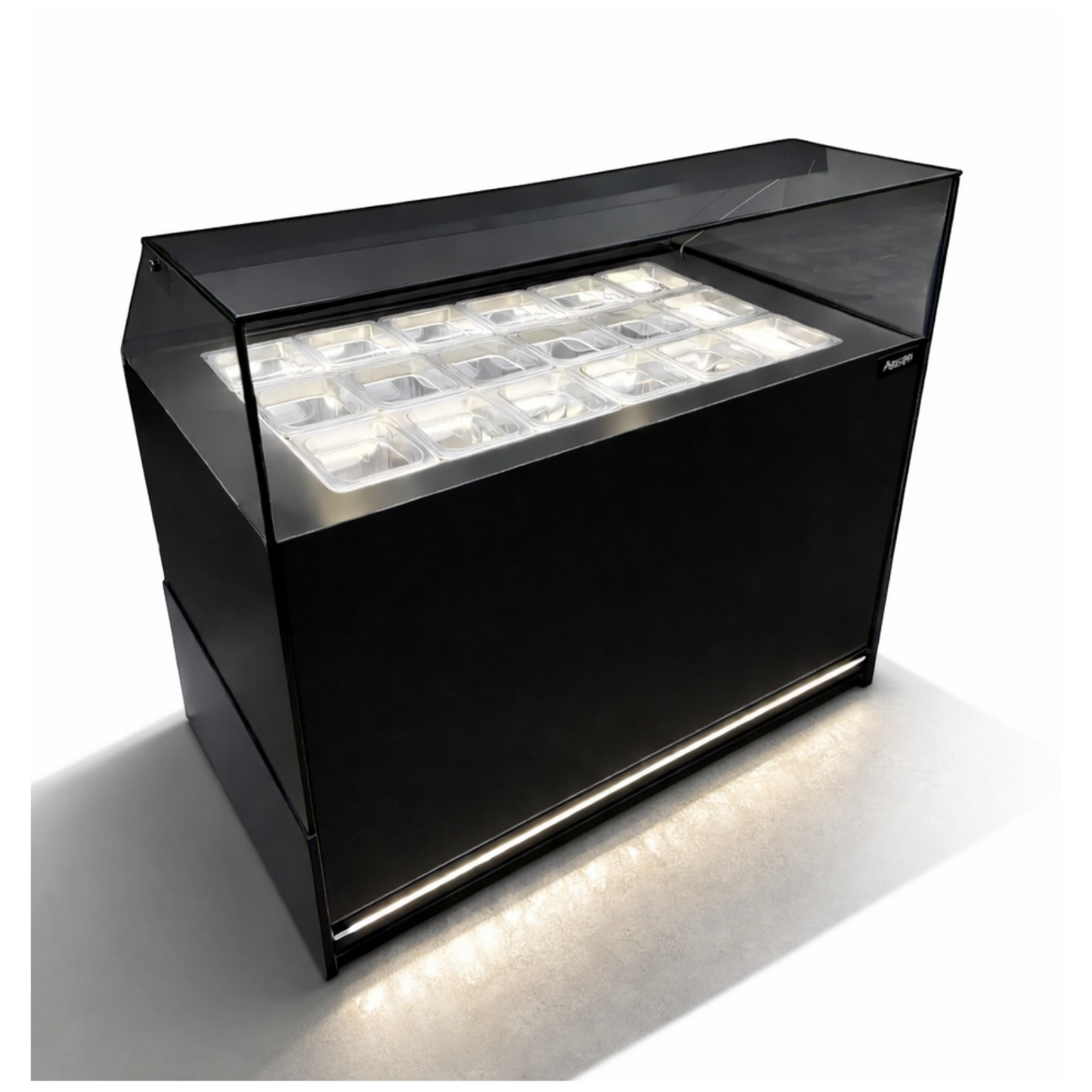 Vitrina Topinera 18 Refrigerados 1.20 mts. EVO BLACK