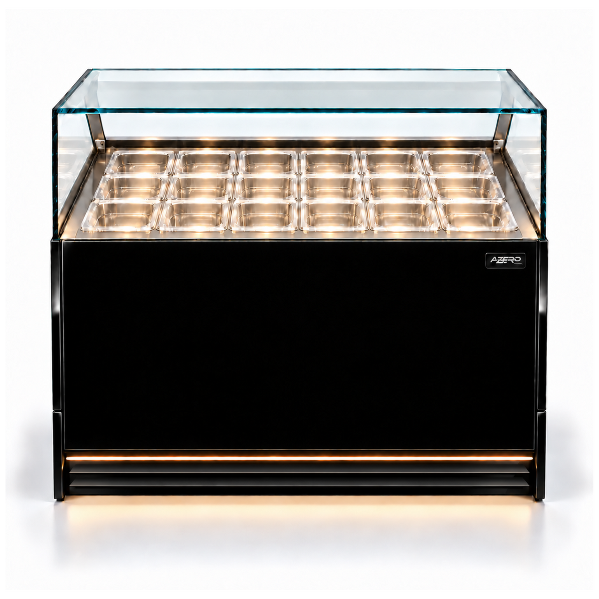 Vitrina Topinera 18 Refrigerados 1.20 mts. EVO BLACK