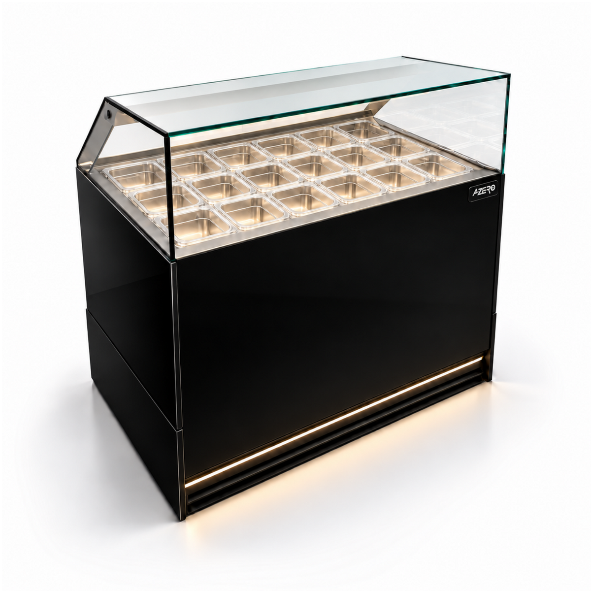 Vitrina Topinera 18 Refrigerados 1.20 mts. EVO BLACK