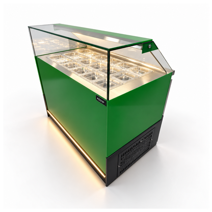 Vitrina Topinera 18 Refrigerados 1.20 mts. EVO personalizada