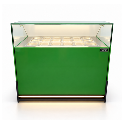 Vitrina Topinera 18 Refrigerados 1.20 mts. EVO personalizada