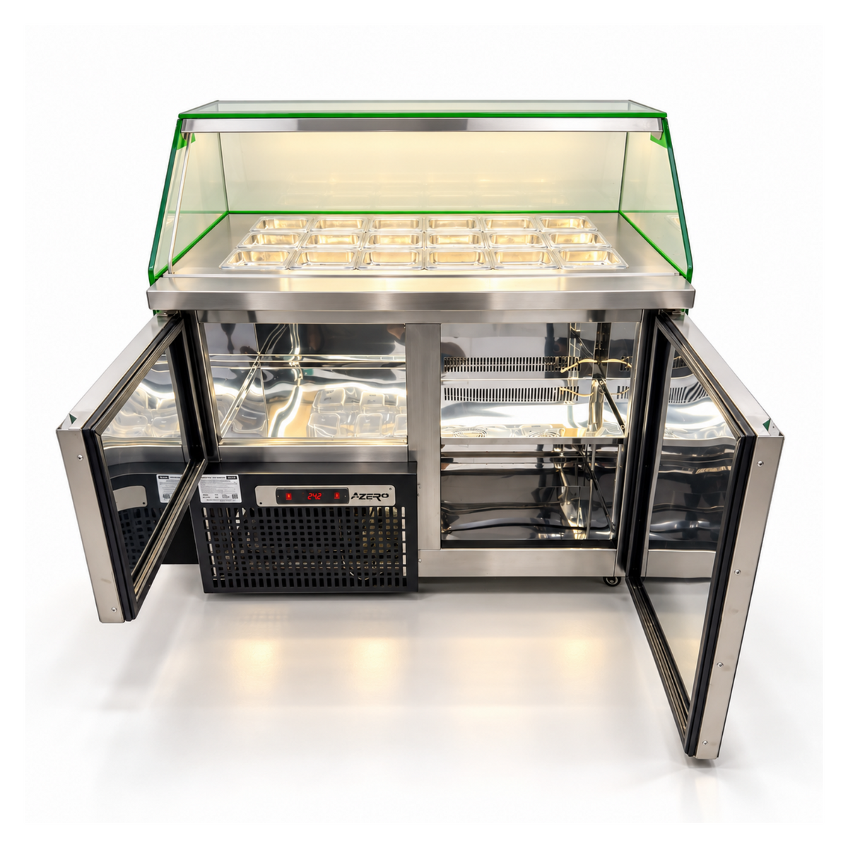 Vitrina Topinera 18 Refrigerados 1.20 mts. EVO personalizada