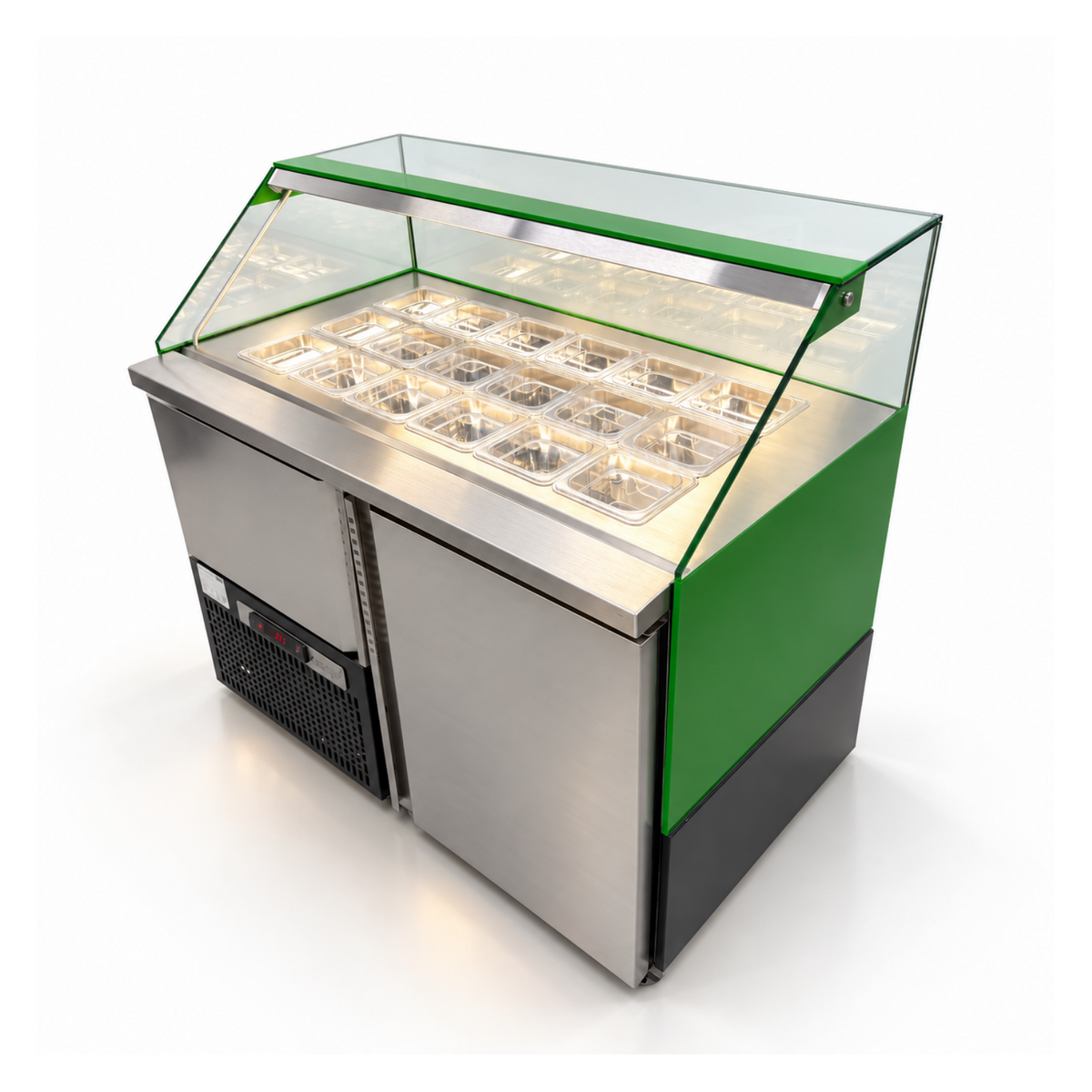 Vitrina Topinera 18 Refrigerados 1.20 mts. EVO personalizada
