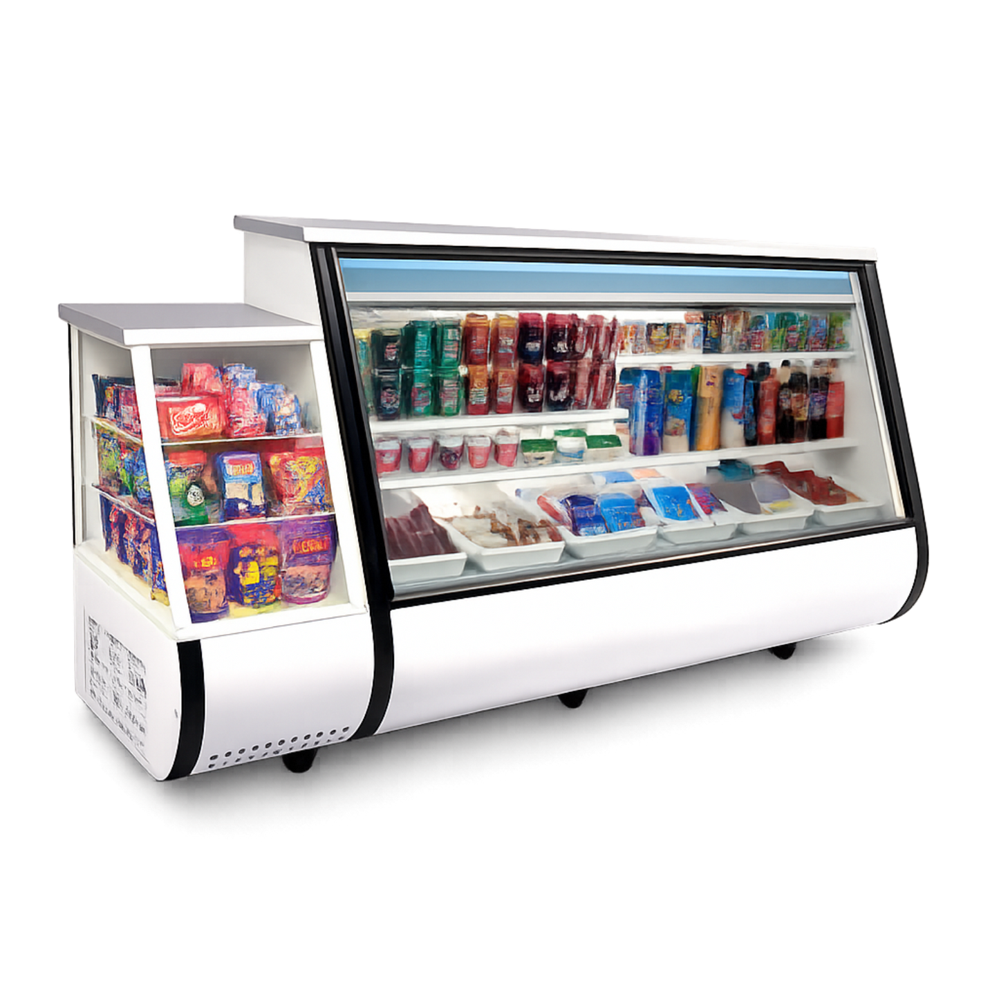 Vitrina mixta horizontal 2.37 mts. con casilla AZ-PH-41D PENTA