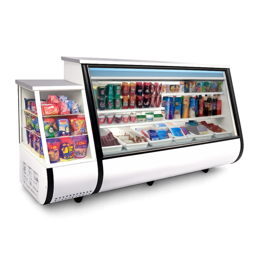 Vitrina mixta horizontal 2.37 mts. con casilla AZ-PH-41D PENTA