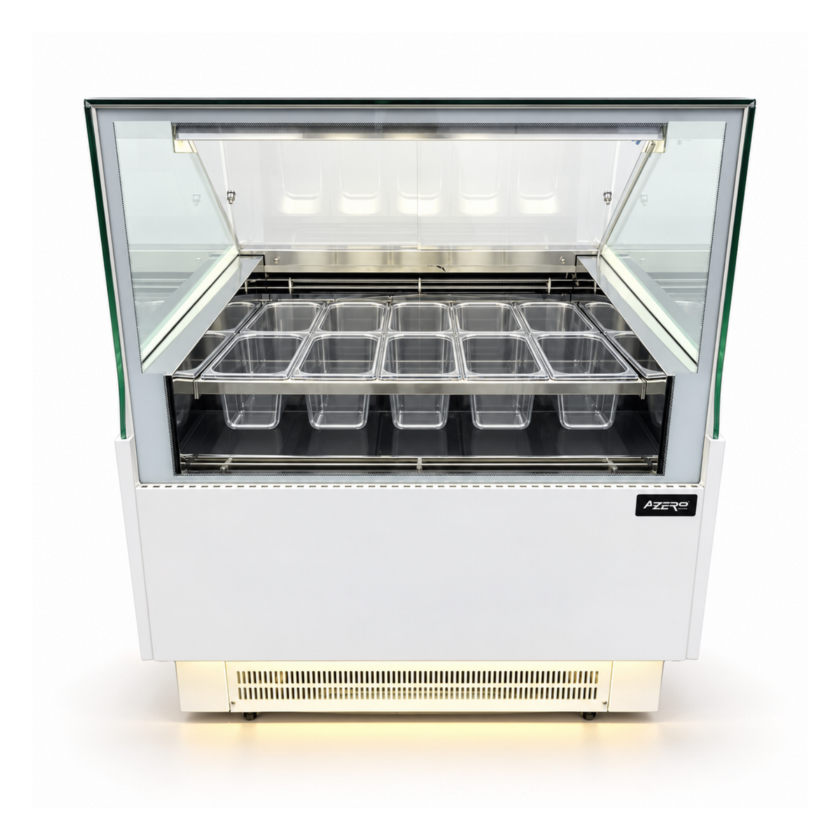 Vitrina para Helados o Gelato 10 sabores flotantes AZ-VH1000 EVO WHITE