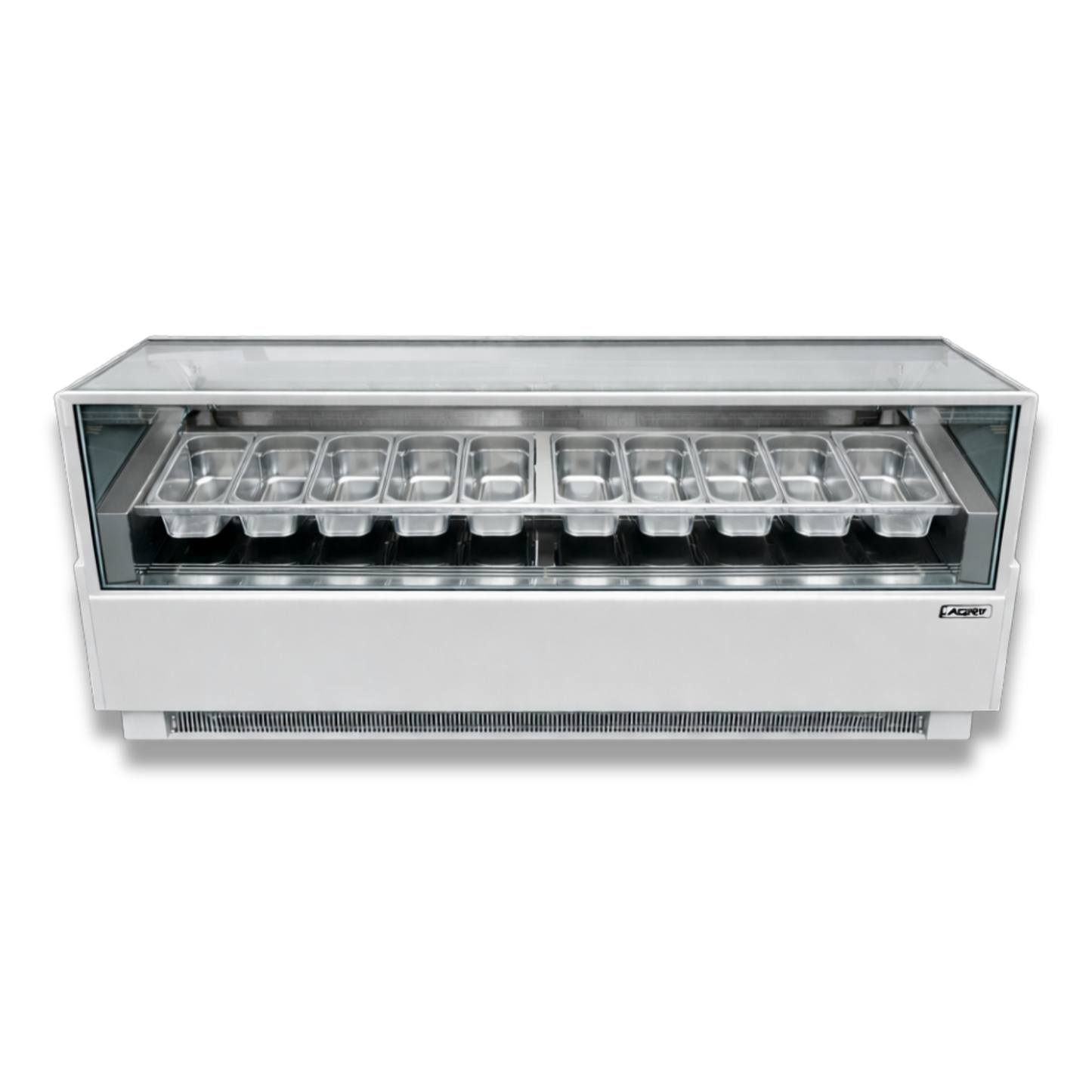 Vitrina Helado duro o Gelato 10 Sabores SLIM AZ-VH10A1885 EVO WHITE