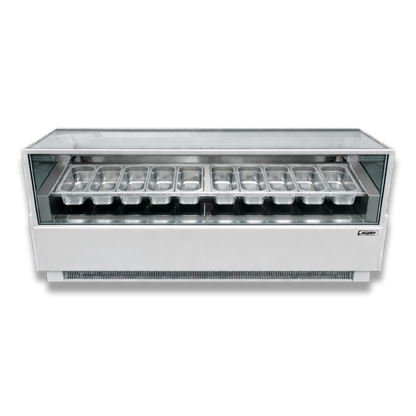 Vitrina Helado duro o Gelato 10 Sabores SLIM AZ-VH10A1885 EVO WHITE