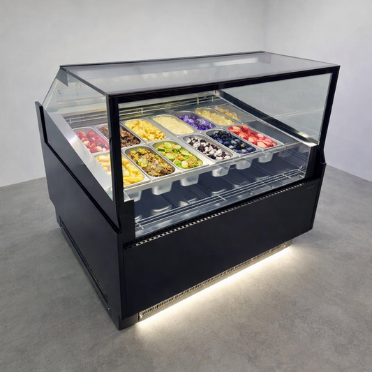 Vitrina para Helados o Gelato 12 sabores flotantes AZ-VH1200 EVO BLACK o WHITE