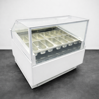 Vitrina para Helados o Gelato 12 sabores flotantes AZ-VH1200 EVO BLACK o WHITE