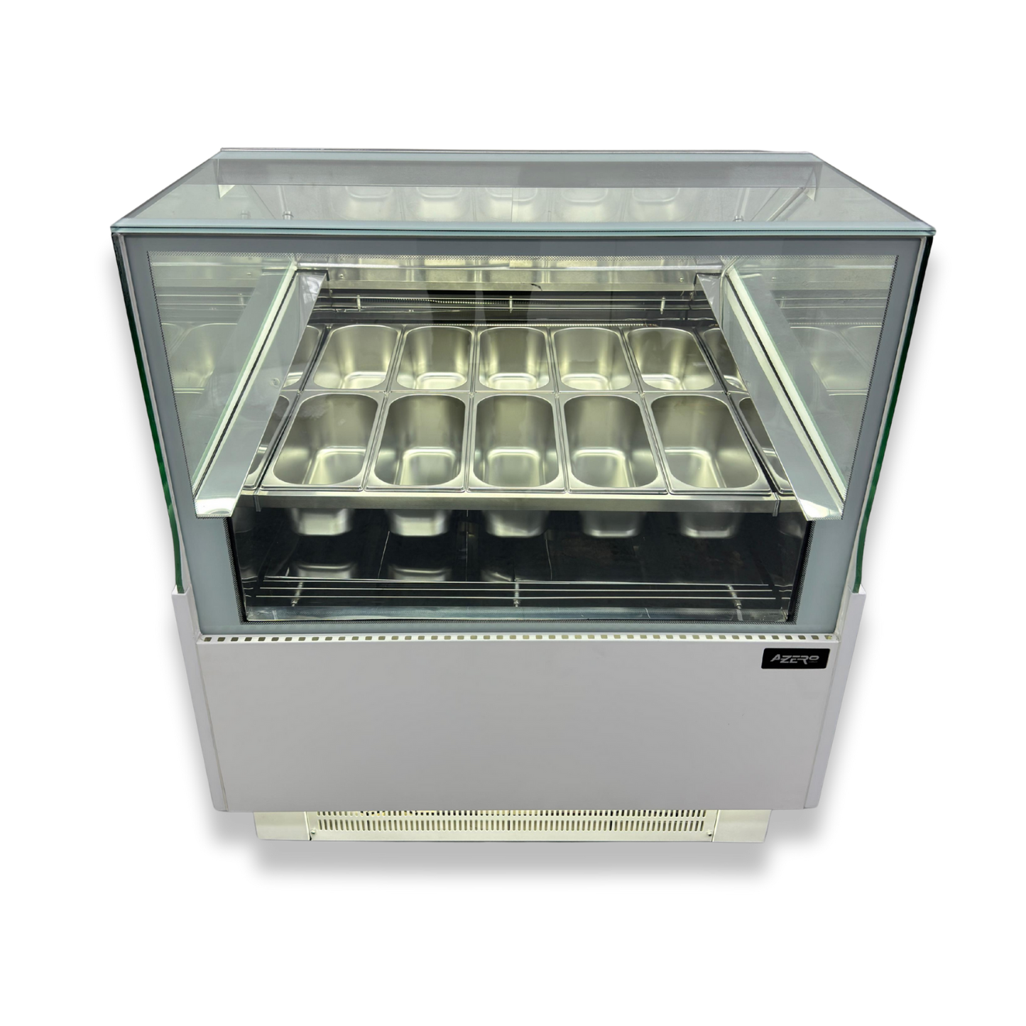 Vitrina para Helados o Gelato 12 sabores flotantes AZ-VH1200 EVO WHITE