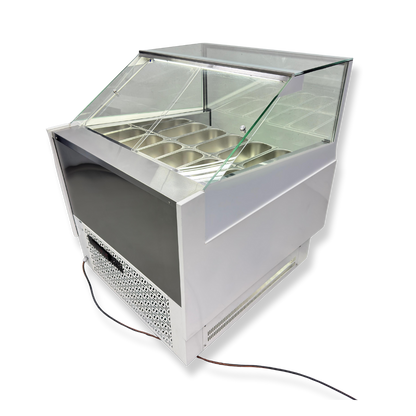 Vitrina para Helados o Gelato 12 sabores flotantes AZ-VH1200 EVO WHITE