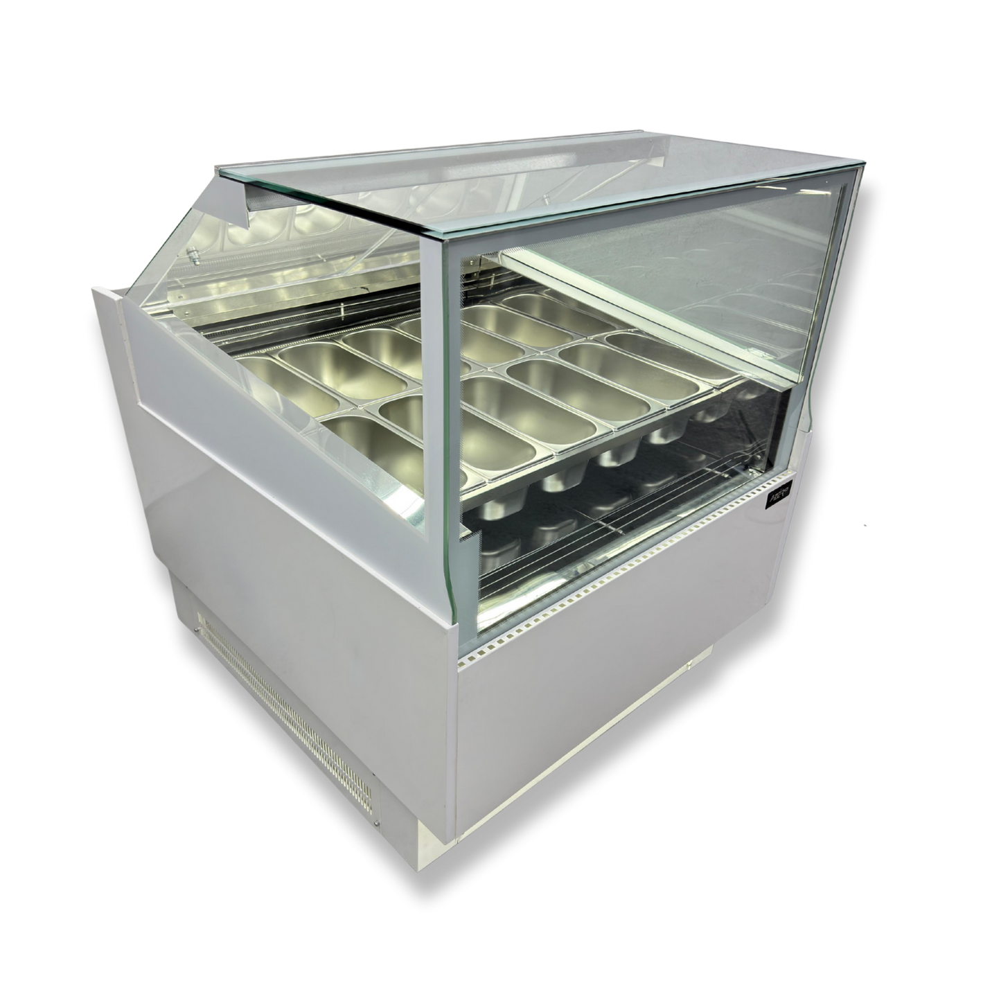 Vitrina para Helados o Gelato 12 sabores flotantes AZ-VH1200 EVO WHITE