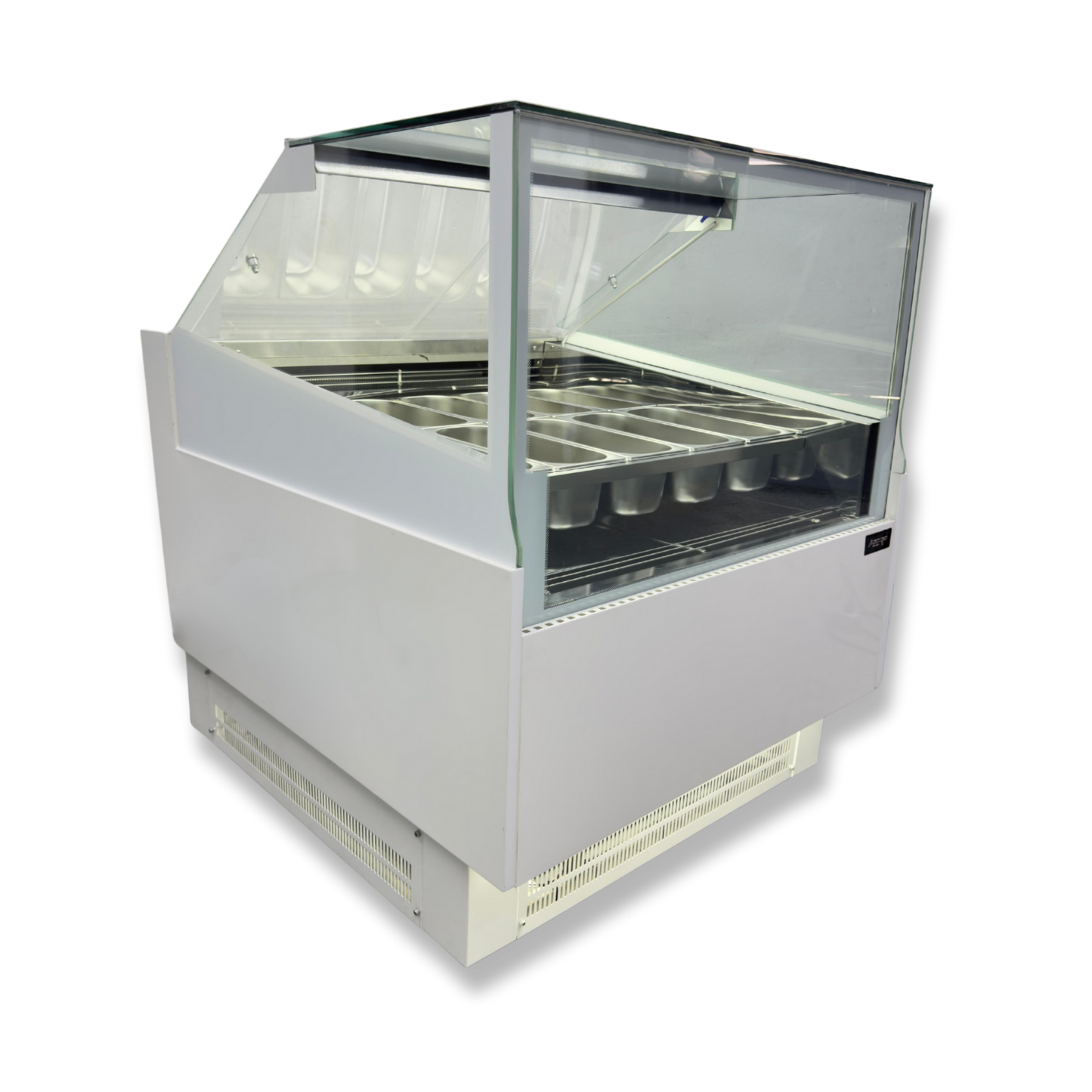 Vitrina para Helados o Gelato 12 sabores flotantes AZ-VH1200 EVO WHITE
