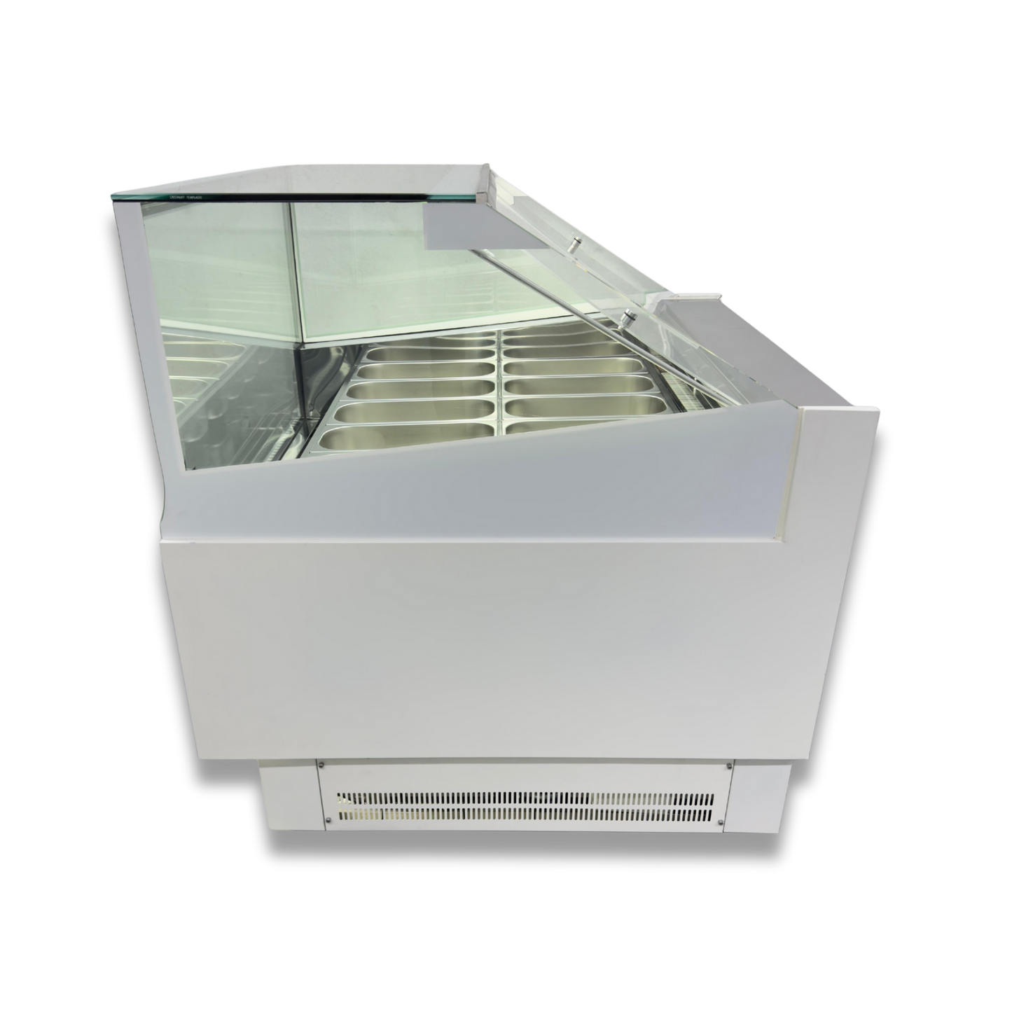 Vitrina para Helados o Gelato 12 sabores flotantes AZ-VH1200 EVO WHITE