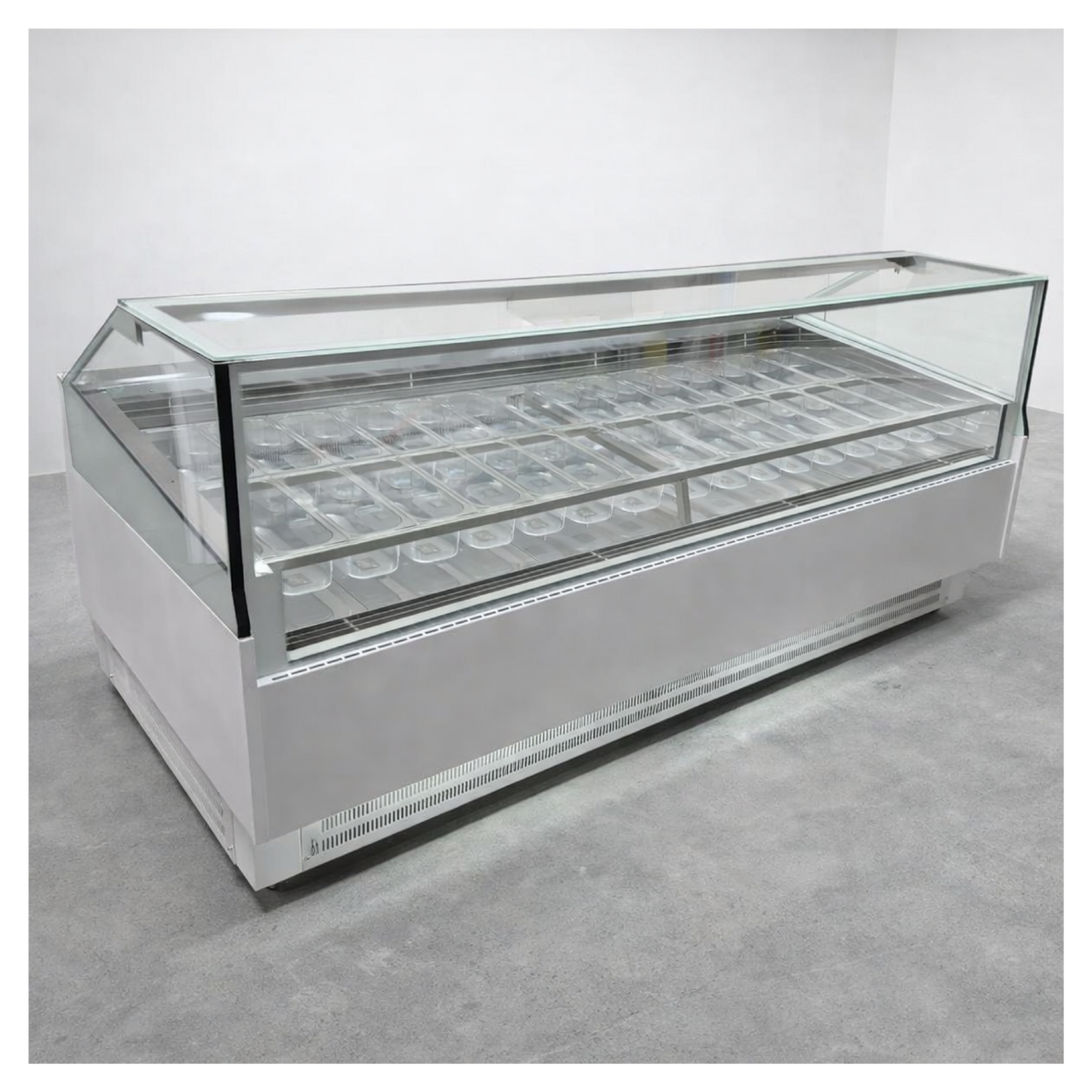 Vitrina para Helados o Gelato 26 sabores flotantes AZ-VH2530 EVO WHITE