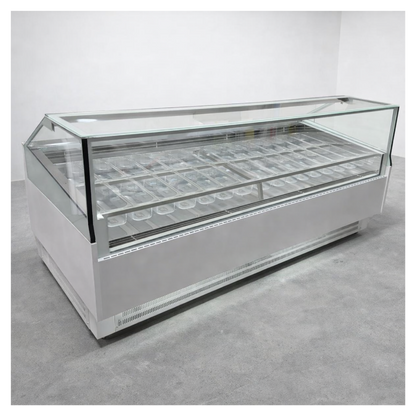 Vitrina para Helados o Gelato 26 sabores flotantes AZ-VH2530 EVO WHITE