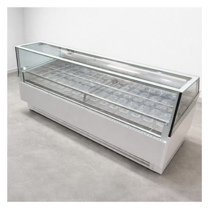 Vitrina para Helados o Gelato 26 sabores flotantes AZ-VH2530 EVO WHITE