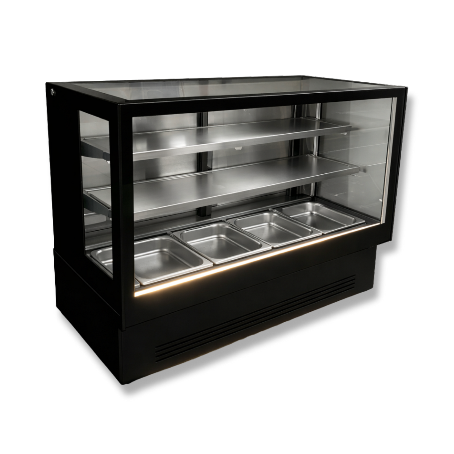 Vitrina Carnes Refrigerada 1.30 mts. INOX BLACK