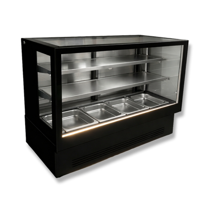 Vitrina Carnes Refrigerada 1.30 mts. INOX BLACK